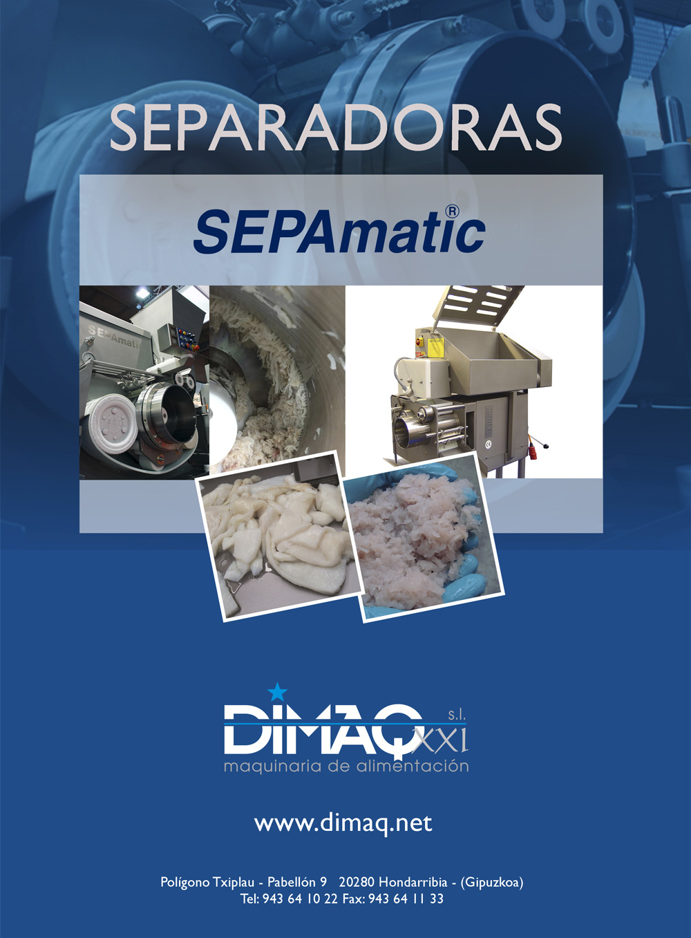 Cartel de la presentación de las separadoras Sepamatic