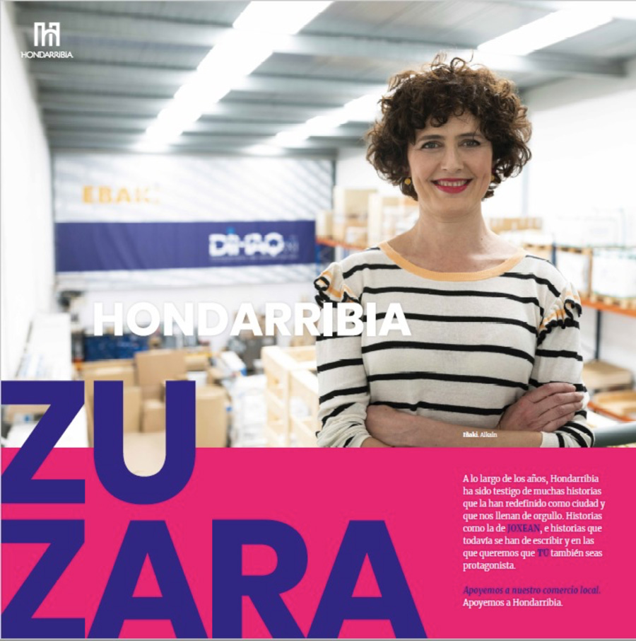 apoyo a la industria local participando en la campaña “ Hondarribia zu zara”