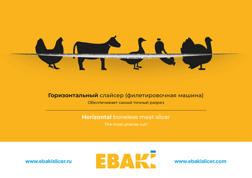 anuncio de fileteadora Ebaki en Rusia